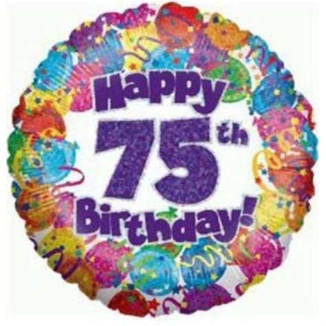 Happy 75th Birthday Sittingbourne Balloons