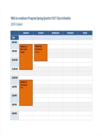 10 Free Event Schedule Templates Word Excel Samples