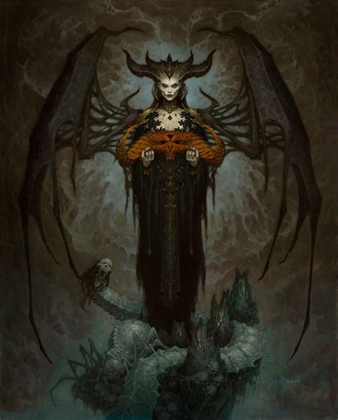 Diablo Iv Lilith Dark Fantasy Art Art Creature Art