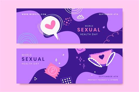 Free Vector World Sexual Health Day Landing Page Template