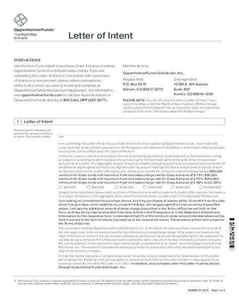 Letter Of Intent Template Fillable Printable Pdf Forms Handypdf