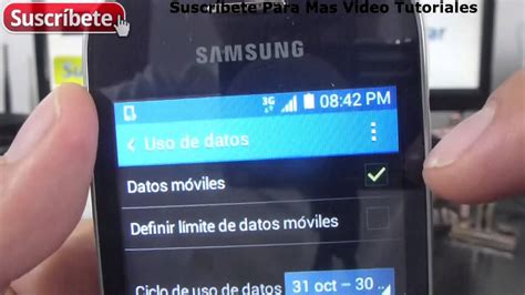 Samsung Galaxy Pocket 2 Activar Desactivar Datos Android Español Youtube