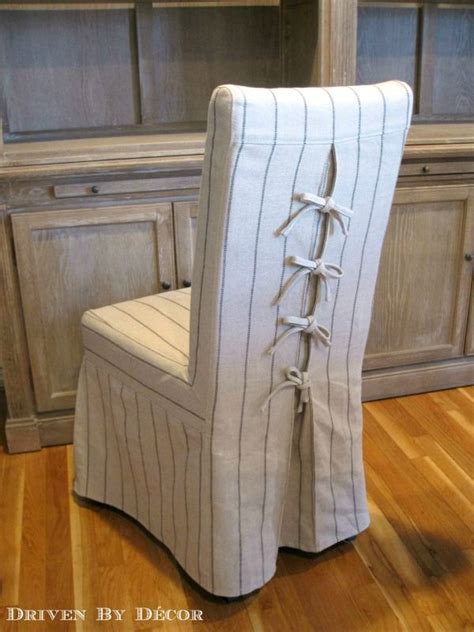 Shop for dining room chair covers at bed bath & beyond. Tie Back and Corseted Slipcovers: A Fun Way to Dress Up ...