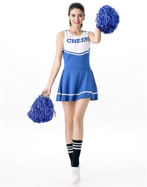 Sexy Cheerleader Costume Blue Wholesale Lingerie Sexy Lingerie China Lingerie Supplier