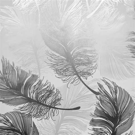 Plume Foil Silver Heavy Weight Luxury Wallpaper From Crowns Luxe