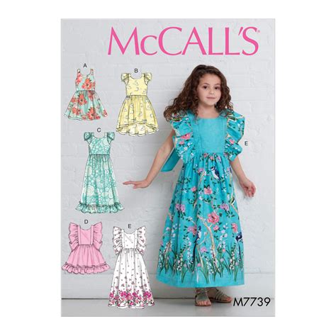 Mccalls 7739 Childrensgirls Dresses