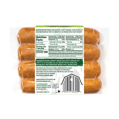 Sweet Chicken And Apple Chicken Sausage At Whole Foods Market