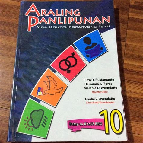Araling Panlipunan Official Learning Materials From Lrmds Grade Kkk Kontemporaryong Isyu