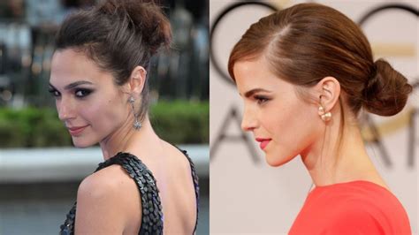 Hair Bun Style Of Gal Gadot Scarlett Johansson Emma Watson Bun Styles