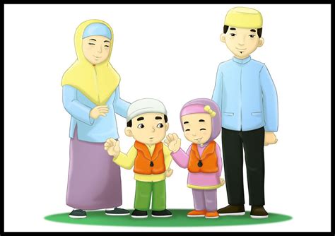 Haloo saya post animasi kartun muslimah. keluarga muslim by karyadaridesa on DeviantArt