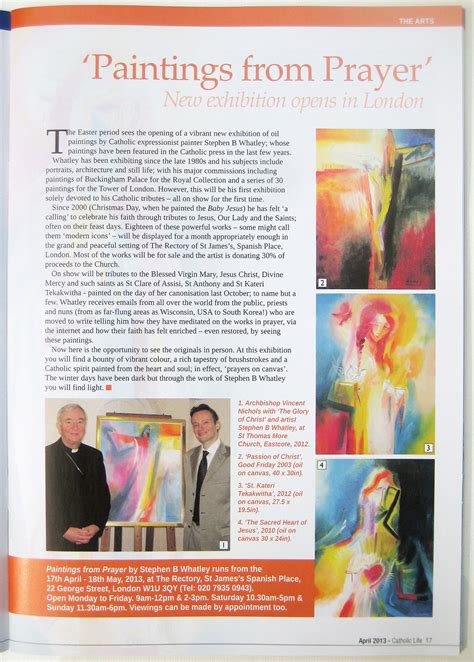 Angels Wonders And Miracles Of Faith Stephen B Whatley Exhibits Paintings From Prayer In