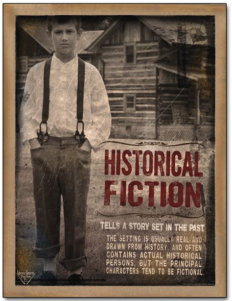 Historical Fictional Literary Genre. Educational Classroom Poster. Paper, Laminated, or Framed ...
