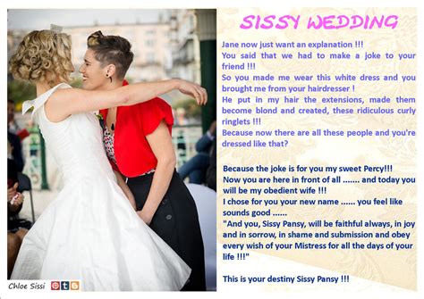 Sissy Wedding Captions