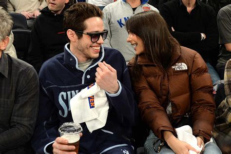 Pete Davidson And Emily Ratajkowski Sit Court Side At Knicks Game