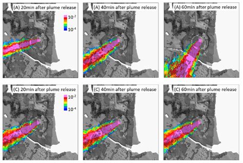 Instantaneous Plume Dispersion Fields For A The Rapidly Mean Wind