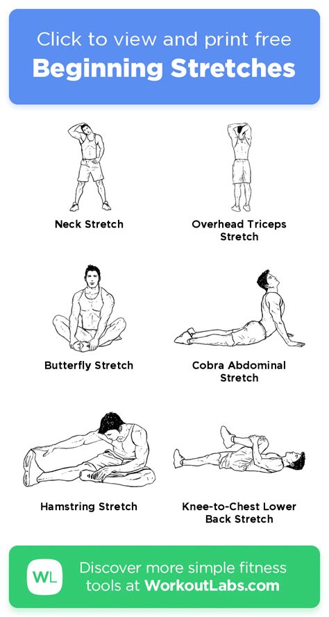 Free Printable Stretching Exercises Printable Templates