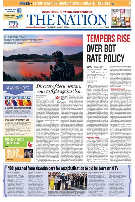 The Nation Front Page April