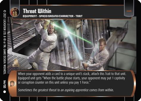 Threat Within Card Star Wars Trading Card Game