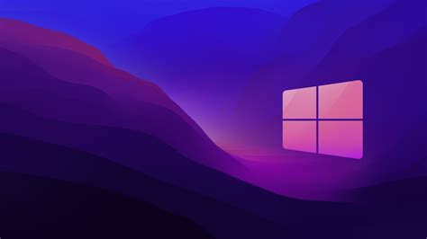 Windows Logo Minimalist Blue Purple Background 4k Hd Windows Wallpapers