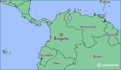 ¿dónde Está Bogotá Colombia Atlas Del Mundo