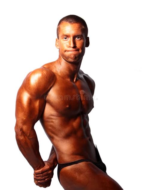 Bodybuilder Posing Stock Photo Image Of Attractive Male