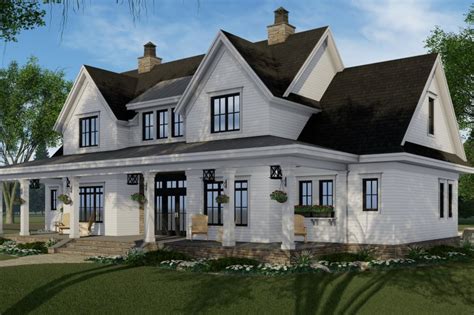 Farmhouse Style House Plan 4 Beds 45 Baths 2743 Sqft Plan 51 1149