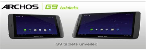 Archos Announces G9 Tablets 15ghz Dual Core Beasts With Android