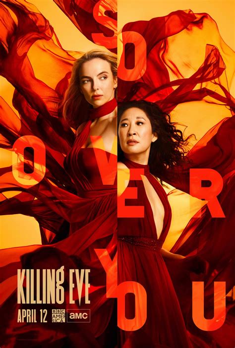 Jodie Comer Sandra Oh Fiona Shaw Killing Eve Season 3 Promotional Pics And Poster • Celebmafia