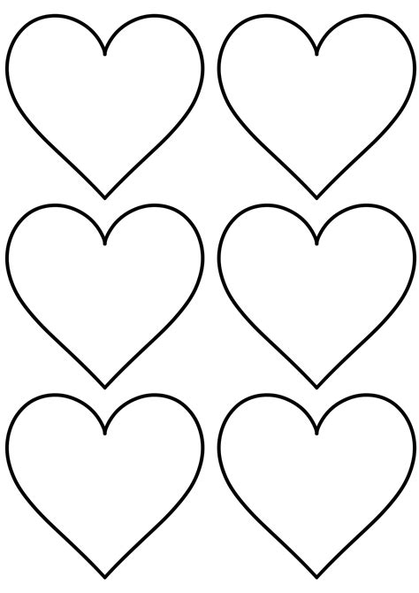Full Page Heart Template Printable