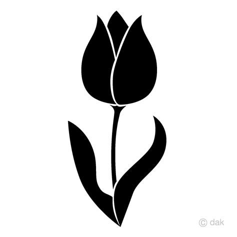 Black And White Clipart Tulips 10 Free Cliparts Download Images On