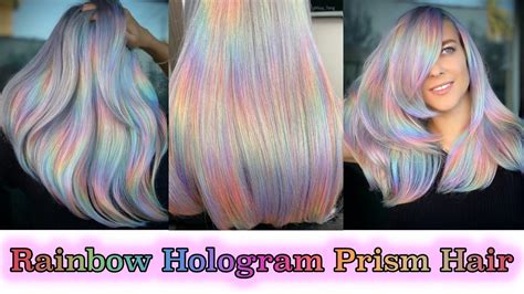 Rainbow Hologram Prism Hair Youtube