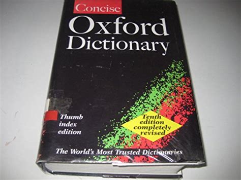 9780198604365 The Concise Oxford Dictionary Pearsall 019860436x Zvab