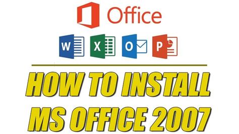 How To Install Ms Office 2007 Allquotesicon Ms Office Productivity