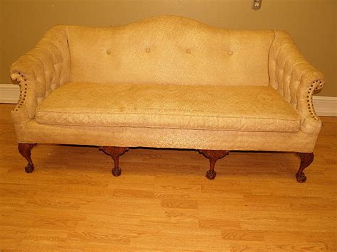 Antique Camelback Chippendale Mahogany Sofa Loveseat Nr 15700027
