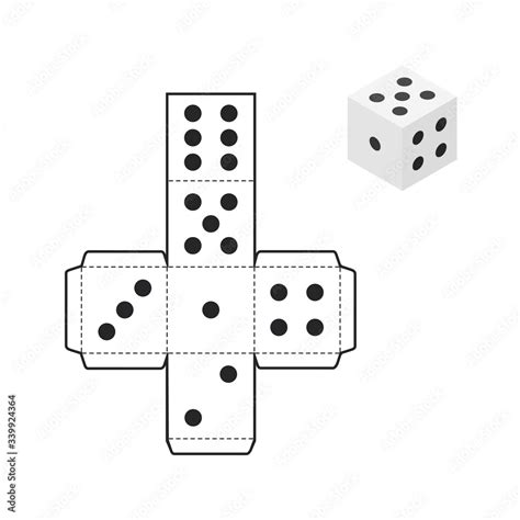 Classic Printable Paper Dice Template Free Printable Papercraft