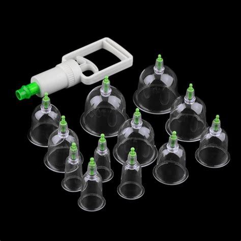 Effective Healthy 12 Cups Medical Vacuum Cupping Suction Therapy Device
