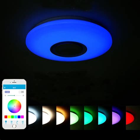 Smart App Wireless Control Music Acryl Led Ceiling Light Fixtures With