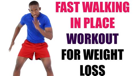 Fast Walking In Place Workout 20 Minute Walk At Home For Weight Loss