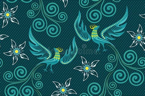 Phoenix Batik Background Stock Illustrations 46 Phoenix Batik