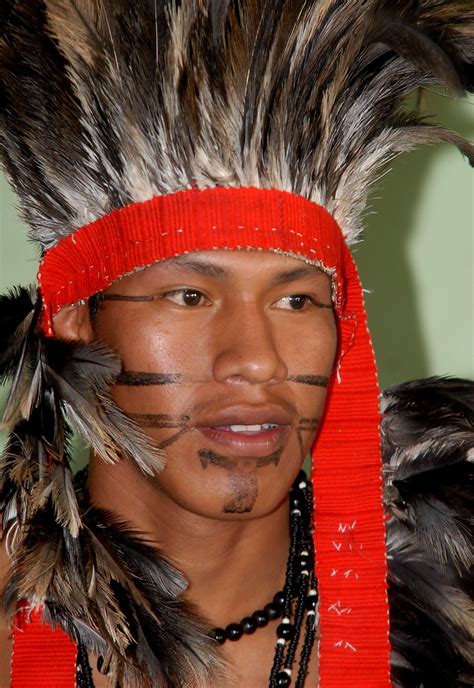 Terena Man At Brazils Indigenous Games Native American Men American