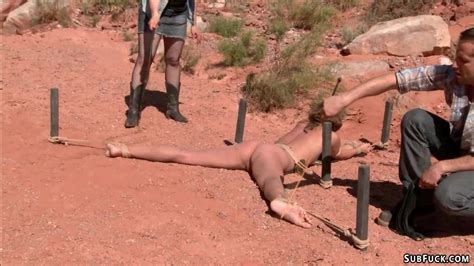 Hitchhiker Bound And Fucked In Desert At Fapnado