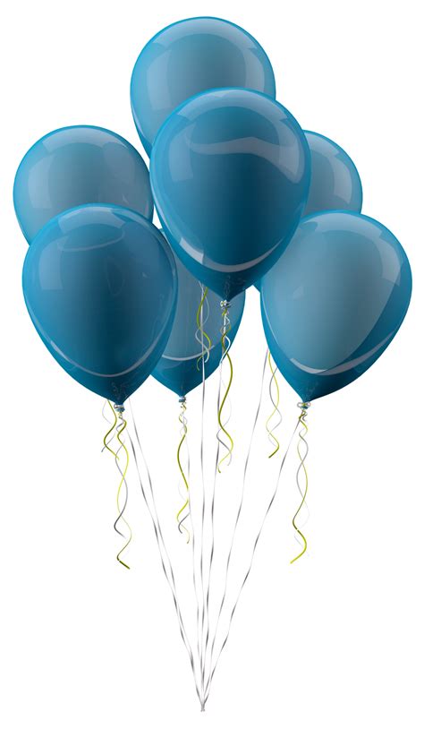 Blue Balloons Png Photo Png Mart