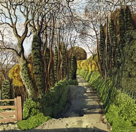Simon Palmer 1956 Lane To Ruan Minor Cadgwith Watercolour With