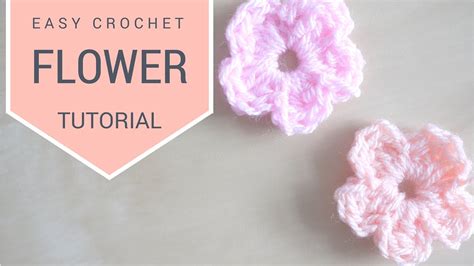 Crochet Simple Flower Tutorial Bella Coco Youtube