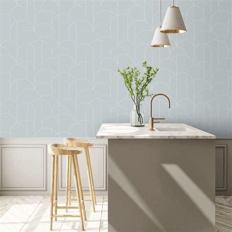 Arch Wallpaper Blue By Engblad And Co 8959