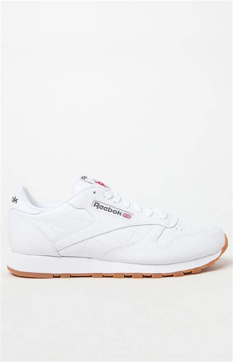 Reebok Classic Leather White Shoes Pacsun