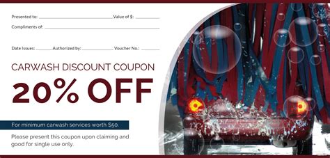 $10 off car wash voucher. Free Car Wash Discount Voucher Template in Adobe Photoshop ...