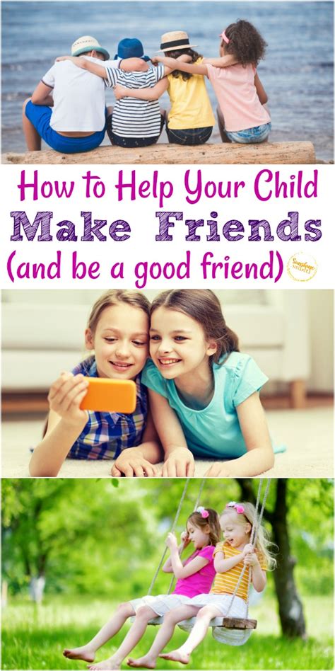How To Help Your Child Make Friends And Be A Good Friend Sunshine