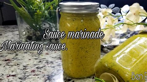 Easy And Simple Marinating Sauce La Sauce Marinade Très Simple Et