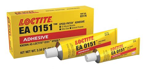 Loctite 615 Epoxy Adhesive Tube 320 Oz Clear 50 Min Work Life